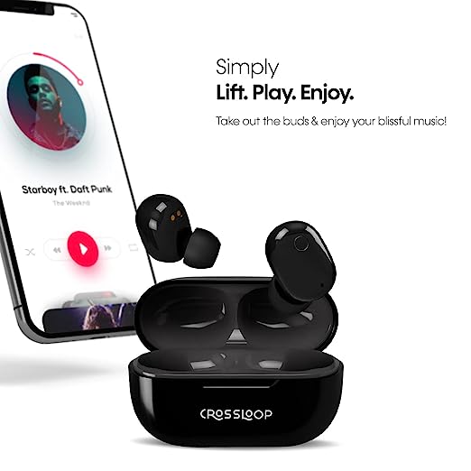 Crossloop GENEX Active Noise Cancellation (ANC) TWS in Ear Earbuds|Bluetooth 5.0|20+ Hrs Battery Backup|Touch Control | IPX4 Splash Proof | for Phone Calls, Workouts, Online Classes, WFH(Clear Black) Crossloop GENEX Active Noise Cancellation (ANC) TWS in Ear Earbuds|Bluetooth 5.0|20+ Hrs Battery Backup|Touch Control | IPX4 Splash Proof | for Phone Calls, Workouts, Online Classes, WFH(Clear Black)